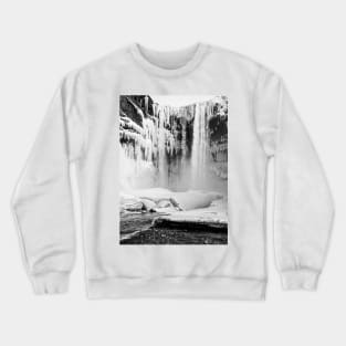 Frozen Waterfall, Iceland Crewneck Sweatshirt